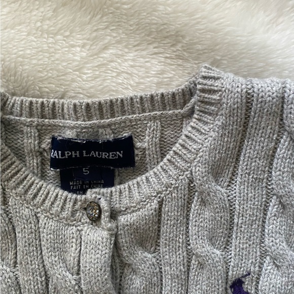Ralph Lauren girls cardigan size 5 - Picture 2 of 2